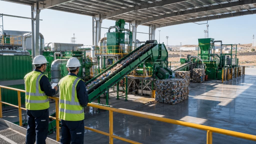 Industrial environmental waste treatment and emission verification facility in Algeria